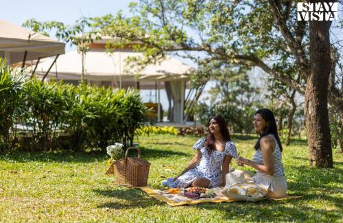Tikona Peth Villa | StayVista at Vaana - Glamping Tents, Jacuzzi, Pool