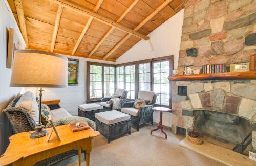 Levering House | Steps to Beach Lake Cabin Retreat in Levering!