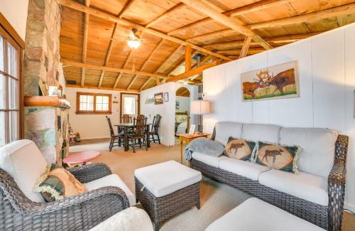 Levering House | Steps to Beach Lake Cabin Retreat in Levering!