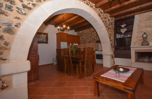 Astratigos Villa | Stone Villa Olga shared pool & seaview, 3bedrooms, BBQ