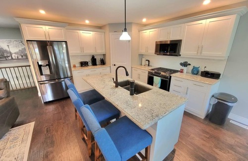 St. Mary's House | Stonetown Stay. Relaxing retreat in St. Marys. Amazing fireplace and pool table.