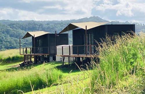 Nimbin Cabin | Stoney Chute Eco-Cabin 2: off-grid, cosy farm-stay retreat 5km from Nimbin.