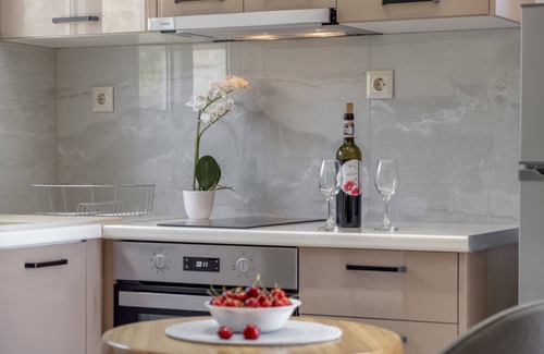Lefkada Apartment | Studio Apartment "Deluxe 1" with Sea View, Shared Pool & Wi-Fi
