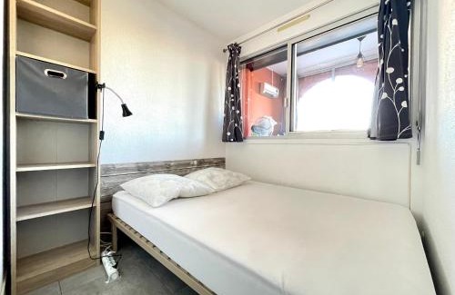 Sete Apartment | Studio cabine avec loggia à 350m des plages - FR-1-338-175