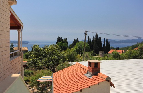 Trsteno Apartment | Studio flat with balcony and sea view Trsteno, Dubrovnik (AS-9107-d)