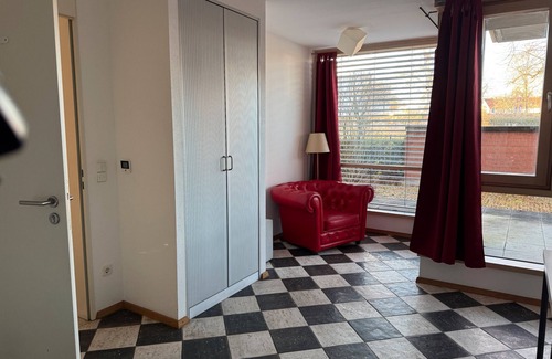 Neu-Ulm Apartment | Studio 'Mit Donaublick 4' with Private Terrace, Private Garden and Wi-Fi