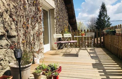 Saint-Priest-la-Prugne Apartment | Studio Montagne avec Terrasse Privative, Wifi, Près de Sentiers de Randonnée, Animaux Acceptés - FR-1-496-224
