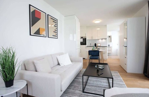 St. Gallen Apartment | Studio Waaghaus with Parking lot and Balcony