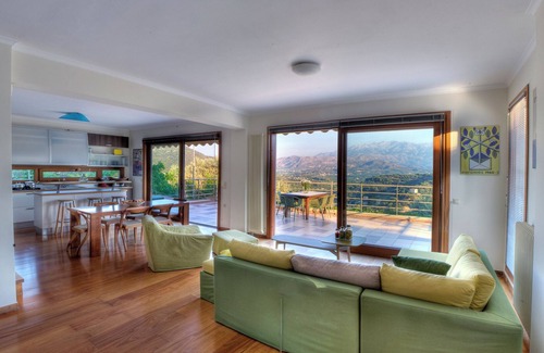 Agia Villa | Stunning and panoramic view over the hinterland and the mountains
