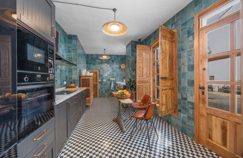 Higuera de la Sierra House | Stunning 6 Bedroom Neo-Classical Mansion with Heated Plunge Pool in courtyard