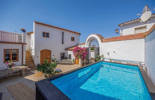 Higuera de la Sierra House | Stunning 6 Bedroom Neo-Classical Mansion with Heated Plunge Pool in courtyard