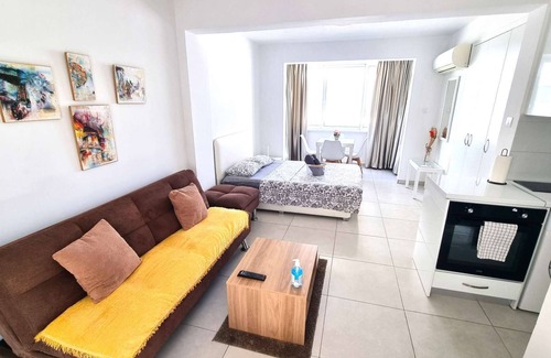 Larnaca Apartment | Stylish Studio: 2 Minutes from Kastella Beach