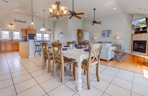 Wind Over Waves House | SUMMER SAVINGS-Sound Views, Dog Friendly w/Private Pool, Hot Tub, & Boat Access