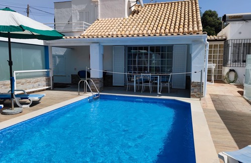 Guia Villa | Sunny 3 bedroom villa with private pool, enclosed garden, barbecue, park