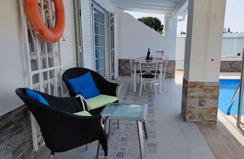 Guia Villa | Sunny 3 bedroom villa with private pool, enclosed garden, barbecue, park