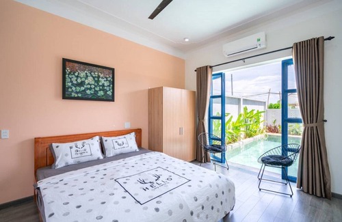 Cam Ha House | Sunny Flower 5BR Town House★Big POOL★Quiet Area
