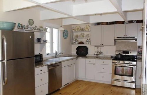 Westerly House | Sunny, spacious, family-friendly home. Dock, pond, beach. Haversham, Weekapaug