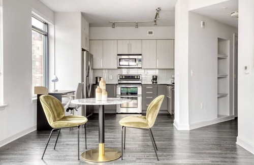 Ballston Apartment | Sunny Virginia Square 1BR w/Gym & W/D, steps to Metro, by Blueground