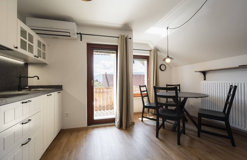 Lesce Apartment | Sunrise mountain view apartment near Lake Bled
