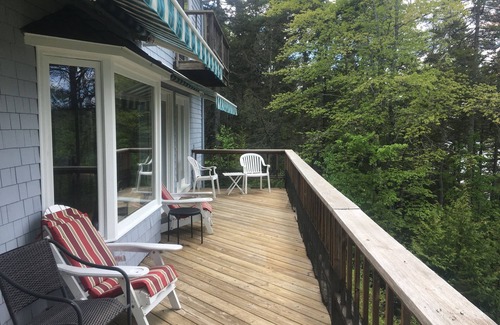 Edgecomb Ski Chalet | Superb 5 Bedroom Home with 3 and a half baths on 5+ Acres- Dock and Water View.