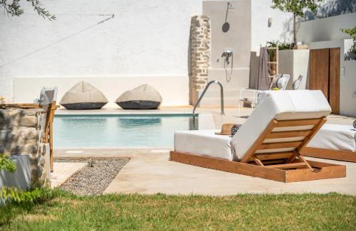 Korfalonas Apartment | Superior Argilos Cottage Private Pool - 300m From the beach