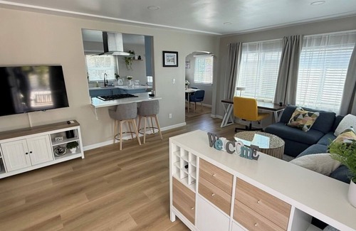 City Heights House | The Blue Haven - Modern San Diego Retreat with Central Location & Gated Parking