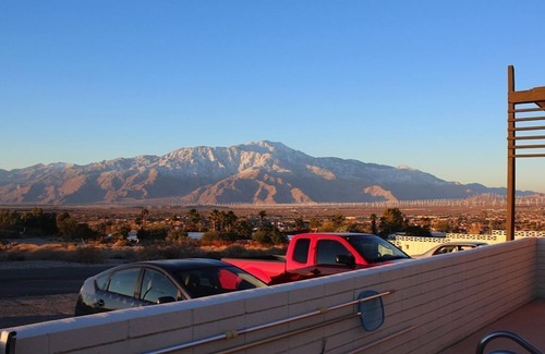 Desert Hot Springs Apartment | The Getaway 1BR #5: Pool, Mountain View, Kids/Pets welcome