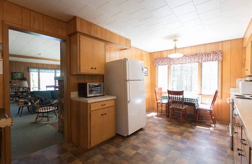 Presque Isle House | The Keith Farm Cabin, right on peaceful BIG Lake -48 acres!