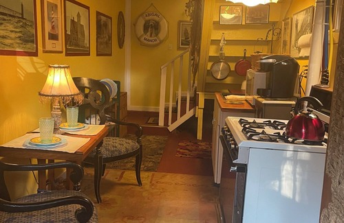 Manistee Bed & Breakfast | The Mackinaw Suite, Private entrance, Fully Furnished, King Bed, 1861 Victorian