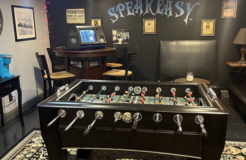 Arnold House | The SpeakEasy hideaway & Game Room. Take a trip back to the days of prohibition