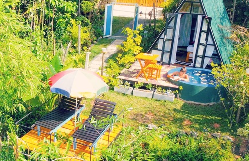 Induruwa Cabin | The WE2 - Aframe with Romantic Pool & Workspace