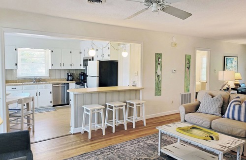 Pawleys Island House | Tidal Canal Beach House, Dog Friendly, Dock, Screened Porch, Easy Walk to Beach
