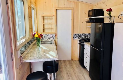 Farmington Falls Cottage | Tiny Home ski Sugarloaf, Saddleback & Sunday River, pet friendly, furnished