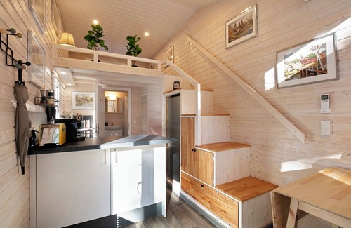 Caputh House | Tiny Home 'Tiny House No. 3' with Private Terrace, Wi-Fi and Air Conditioning