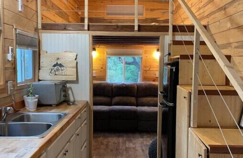 Umpqua House | Tiny House nestled into the Forest on 160 acre Playground.