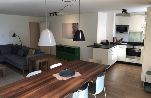 Unterterzen Apartment | Top location to the lake side - apartment right on Lake Walen and the ski resort Flumserberg