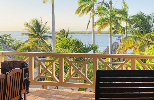 Placencia Condo | TOURISM GOLD STANDARD - Sunset Pointe 2nd floor Private Waterfront Paradise