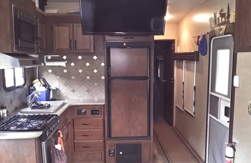 Crawfordsville House | Toyhauler trailer rental at Carsner Tree Farm (CTF)