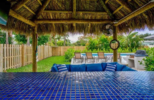North Palm Beach House | Tradewind Estate: Entertainment Loft & Heated Saltwater Pool!