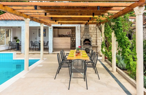 Lopud Island Villa | Traditional island villa with panoramic views, pool, sauna and alfresco dining
