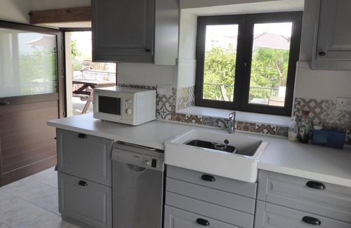 Kritou Tera House | Traditional Stone House, Garden Terrace Spectacular Views Mountains & Coastline