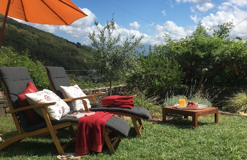 Tresana Villa | Traditional stone villa with terrace & gardens, in the hills of Lunigiana, Northern Tuscany.