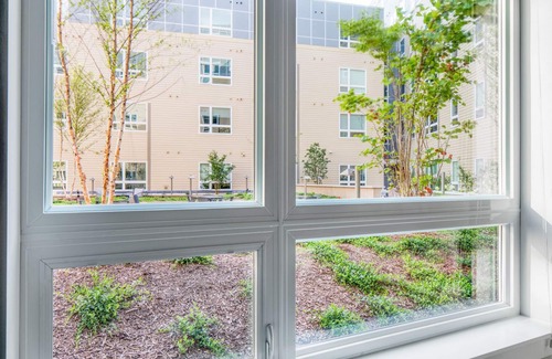 St. Elizabeth's Apartment | Trendy Brighton 1BR w/W/D, Gym, near T, Shops + Dining, by Blueground