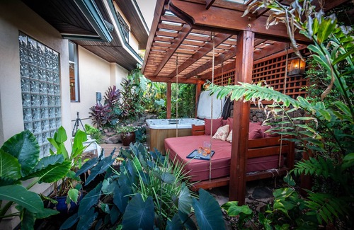 Bayview Condo | Tropical Rendezvous Suite - Luxury Studio in tropical gardens with koi ponds.