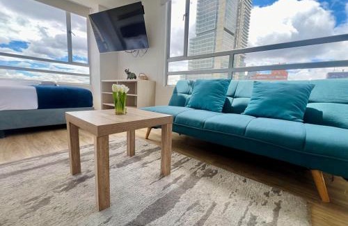 La Candelaria Apartment | Tu espacio ideal en Bogotá con arte y vista a las montañas