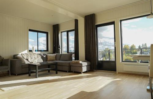 Eidsvoll Apartment | Two bedroom apartment, top floor, stunning views