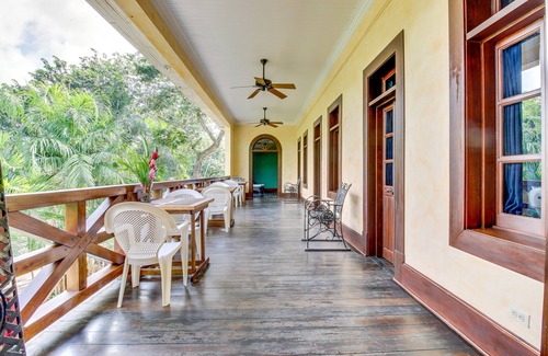 Bullet Tree Falls House | Two Riverfront Suites with Shared Infinity Pool, Balcony Views, WiFi, AC - Dogs OK