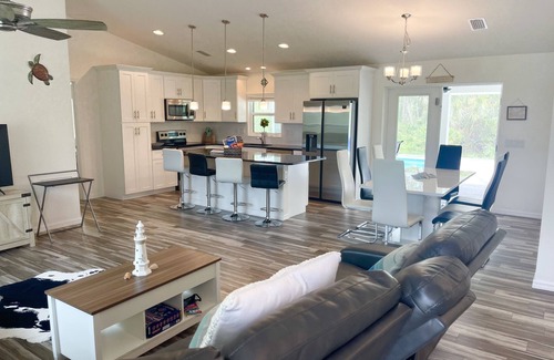 Rotonda Heights House | Ultimate Privacy: 3BR/2BA Heated Pool, Screened, Green Belt, No Neighbors