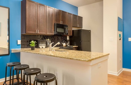 First Ward Apartment | Uptown 1st Ward | Private Balcony | Gym & Pool