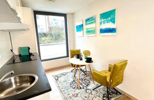 Ludwigsburg Apartment | Vacation apartment Aramis- As good as new penthouse apartment ni yellow